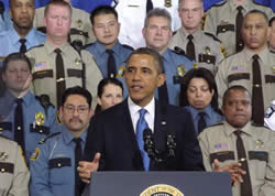 President-Obama-spoke-Minneapolis-Police-Department-Special-Operations-Center-gun-control-agenda