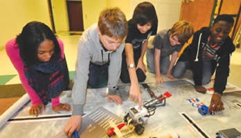 Middle-school students at MPS’ Golda Meir School