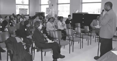 Anthony McHenry of Silver Spring Neighborhood Center at Kick-Off ceremony for free VITA tax program