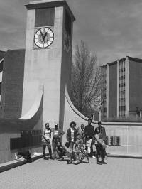 Youth taking part in SDC’s 2014 Spring College Tour visit the West Virginia State University campus.