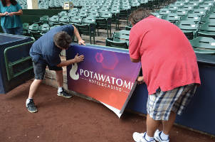 Miller Park Signage – Potawatomi Hotel & Casino signage is updated at Milwaukee’s Miller Park.