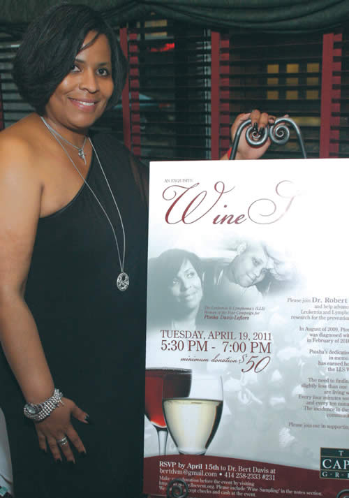 Ptosha Davis held a fundraiser  for the Leukemia and 