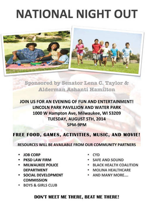 National Night Out Milwaukee Courier Weekly Newspaper