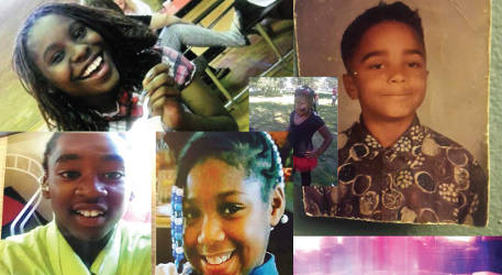 Jonosha Alexander 17, Giovannie Cameron 13, ZaLayla Jenkins 9, Sierra Guyton 10 and Marcus Deback 9. Children of families who were affected by gun violence in Milwaukee. (Photo courtesy of CBS 58)