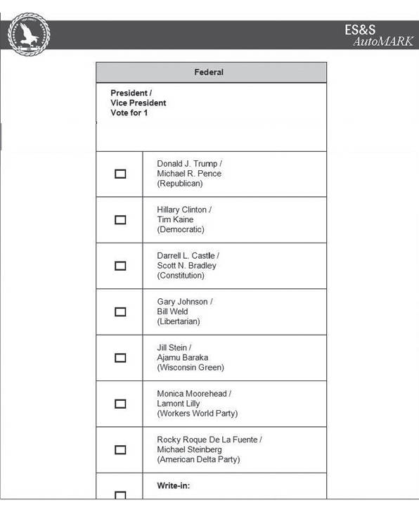 Notice Of General Election And Sample Ballots November 8, 2016 ...