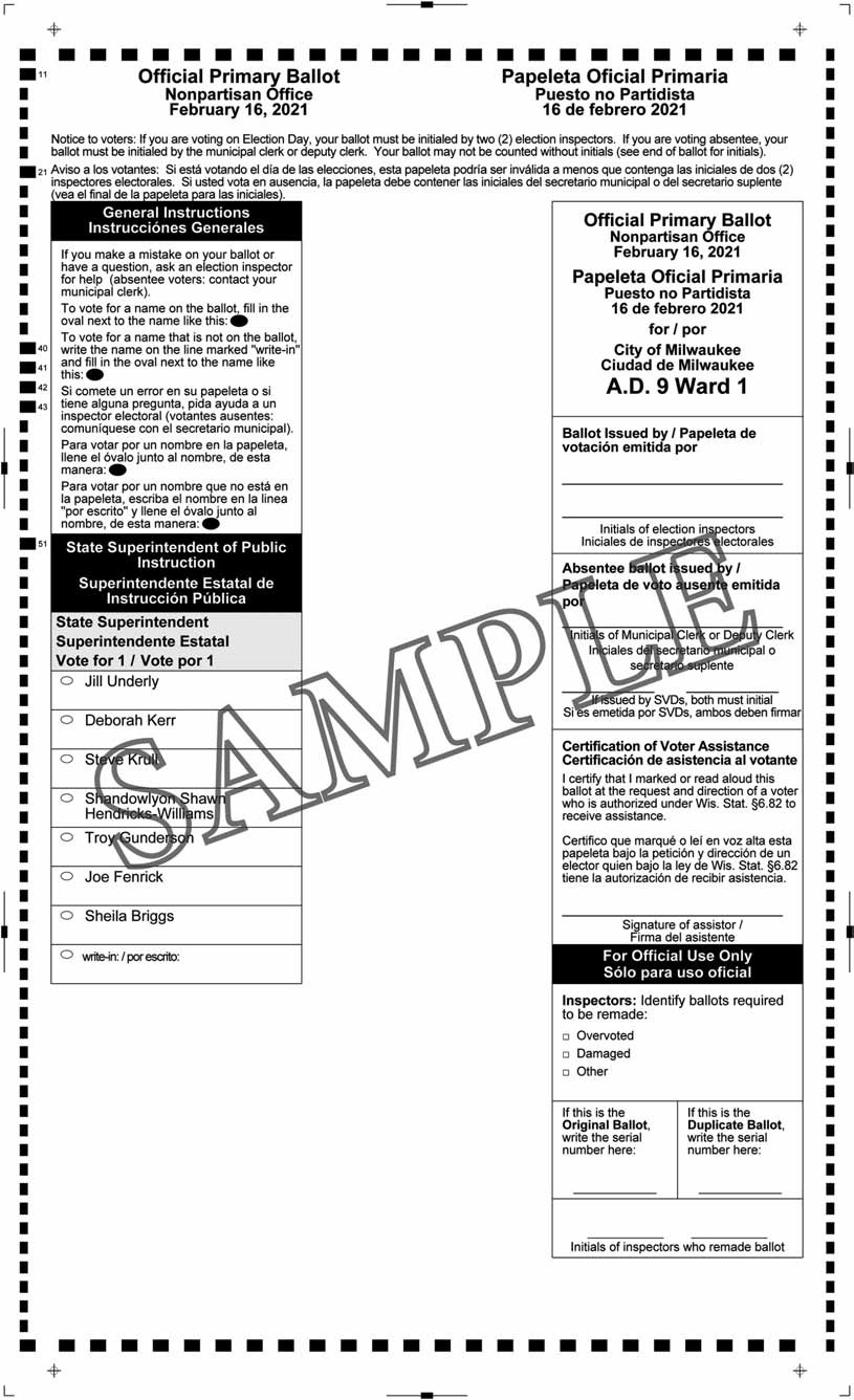 Notice of Spring Primary and Notice of Special Nonpartisan Primary for