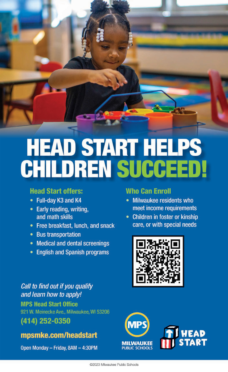 Head Start Helps Children Succeed! Milwaukee Courier Weekly Newspaper
