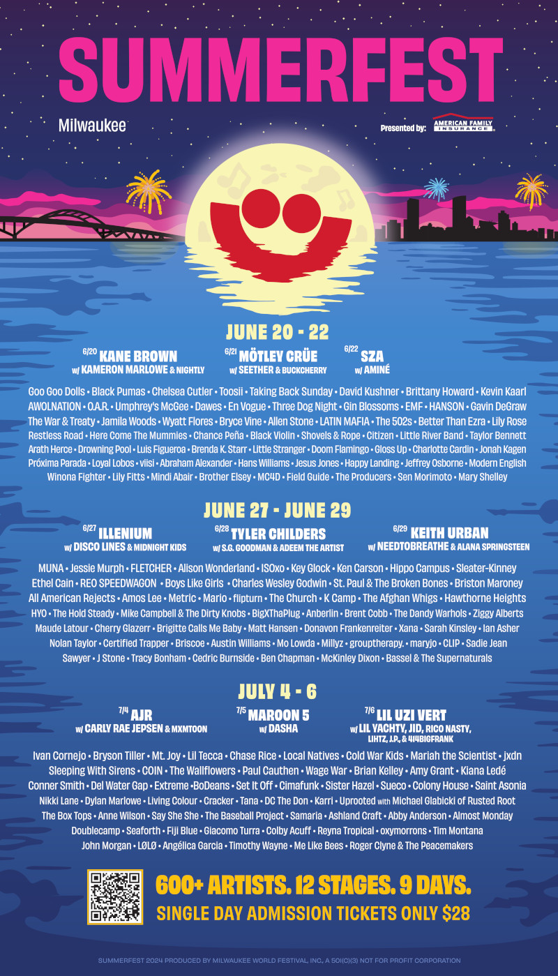 Summerfest 2024 Lineup Announced Vina Aloisia