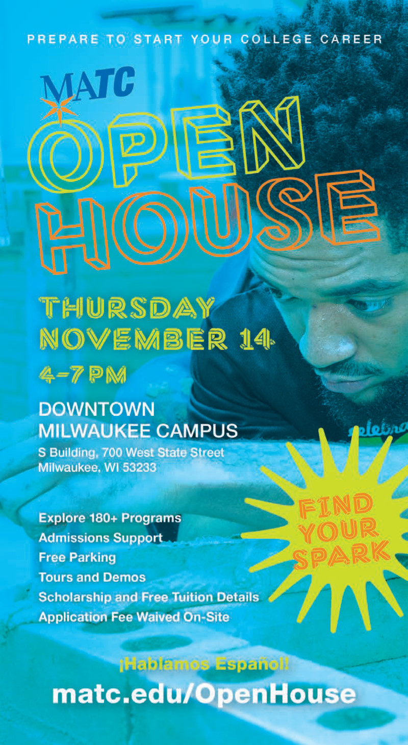 MATC Open House on November 14 at the Downtown Milwaukee Campus